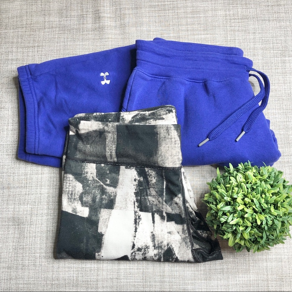 Under Armour cold gear capri jogger/ all season gear workout capri bundle